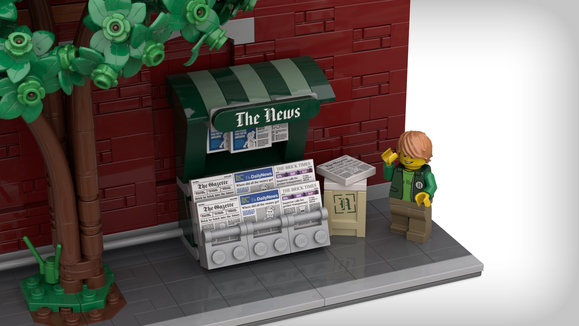 LEGO MOC Storefront Template #1: Crescent City Records by