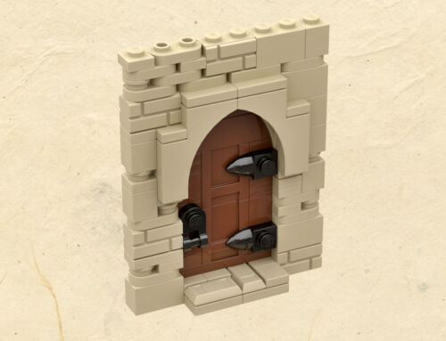 Panelled castle doors