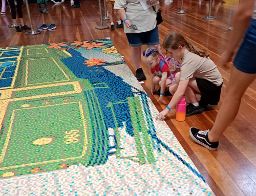 Brickvention mosaic artwork